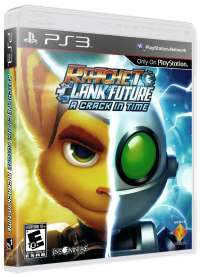 Ratchet & Clank Future: A Crack in Time Playstation 3 US box art